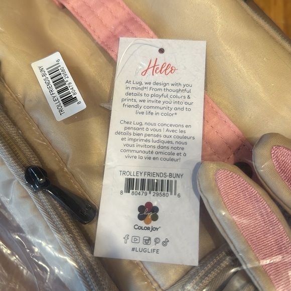 LUG Bunny Trolley Cosmetic Case, unopened package - Picture 3 of 5